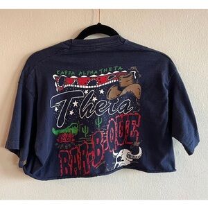 Cropped vintage theta t shirt